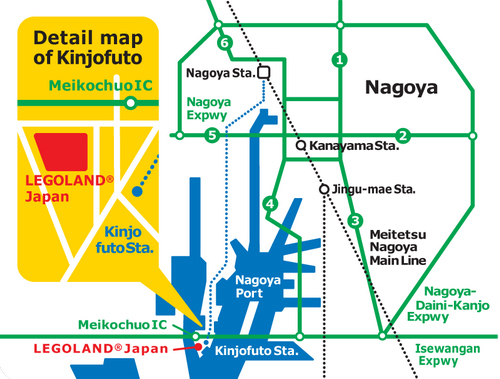 legoland nagoya map